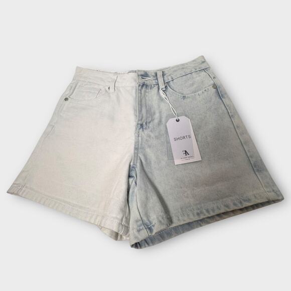 Flying‎ Angel Two-Tone High Rise Denim Shorts 9/29 90’s Inspired - Picture 2 of 9